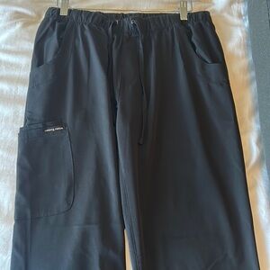 Black healing hands scrub pants